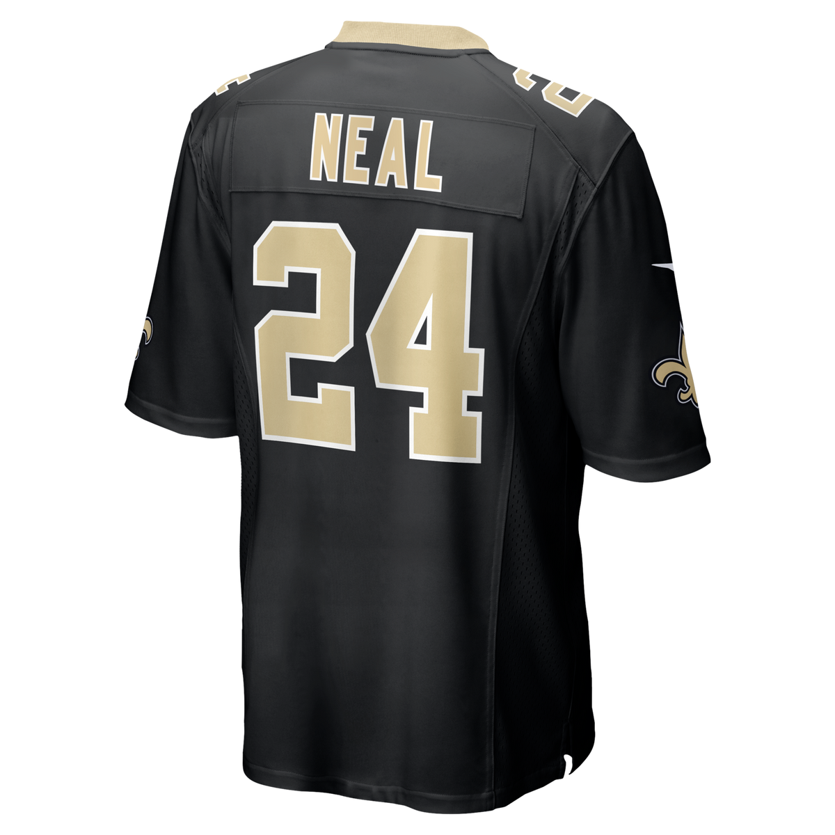 New Orleans Saints Devin Neal Black Team Game Jersey