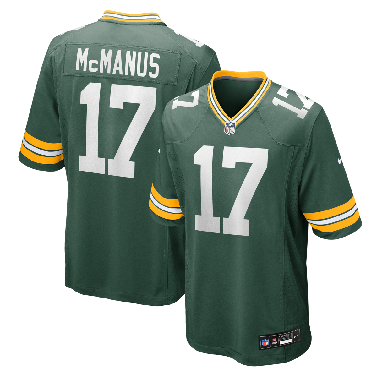 Green Bay Packers Brandon McManus Green Team Game Jersey