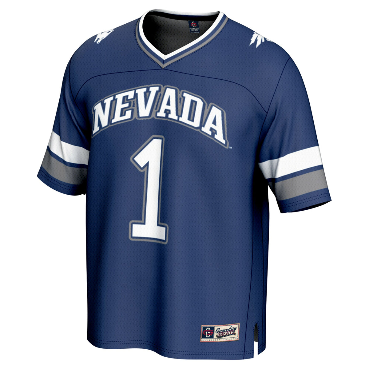 #1 Nevada Wolf Pack GameDay Greats Lightweight Collegiate Football Fashion Jersey - Navy