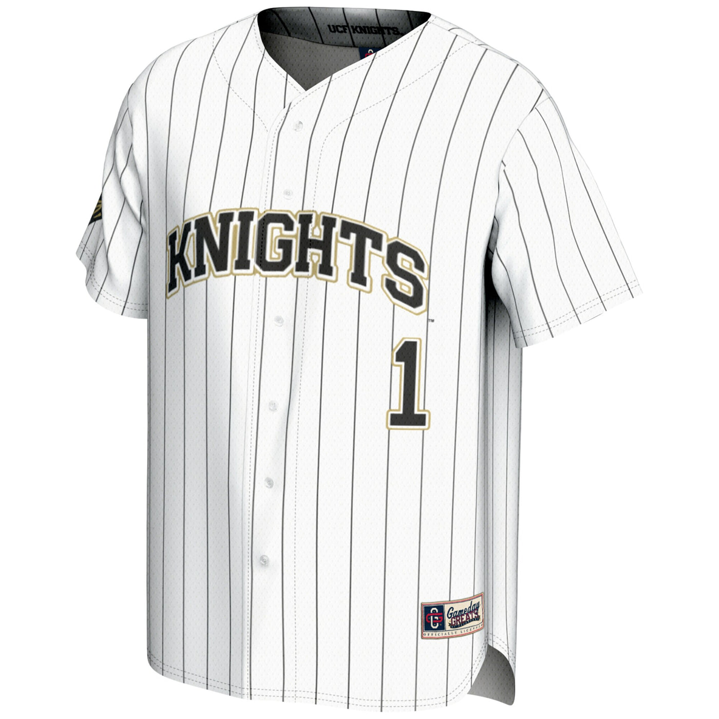 GameDay Greats #1 White UCF Knights Lightweight Baseball Jersey