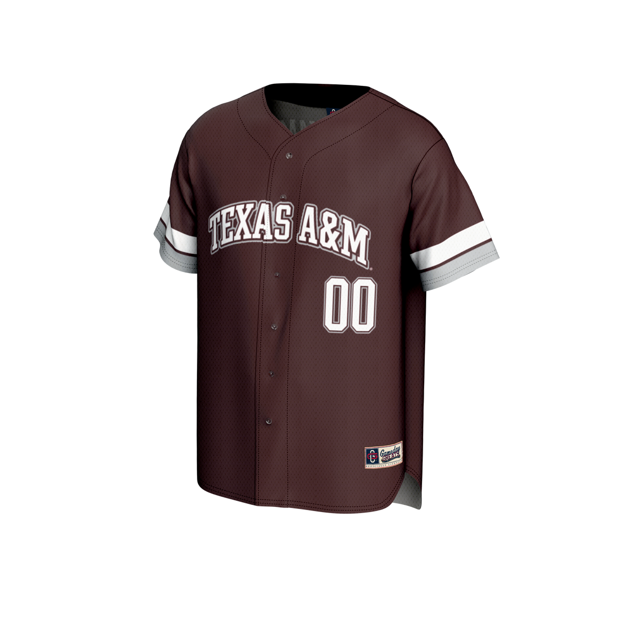 Texas A&M Aggies GameDay Greats NIL Pick-A-Player Lightweight Baseball Jersey - Maroon