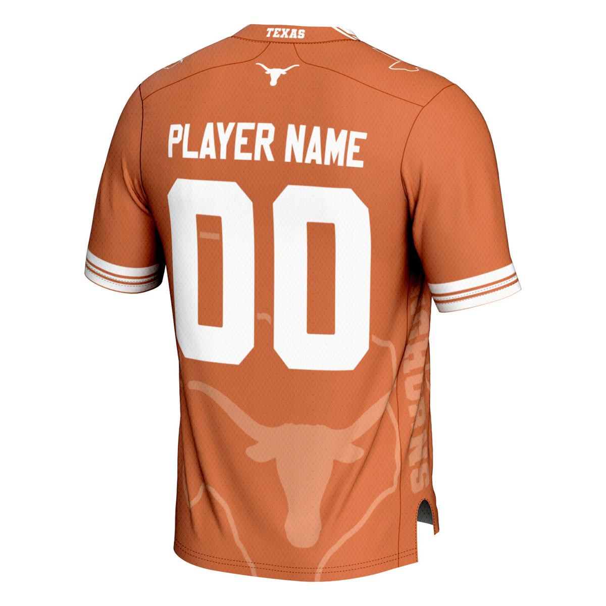 Texas Longhorns GameDay Greats Icon Print NIL Pick-A-Player Football Jersey - Texas Orange