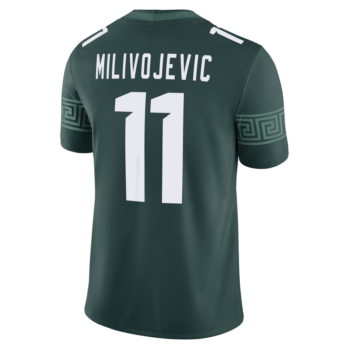 Alessio Milivojevic Michigan State Spartans Game Football Jersey - Green