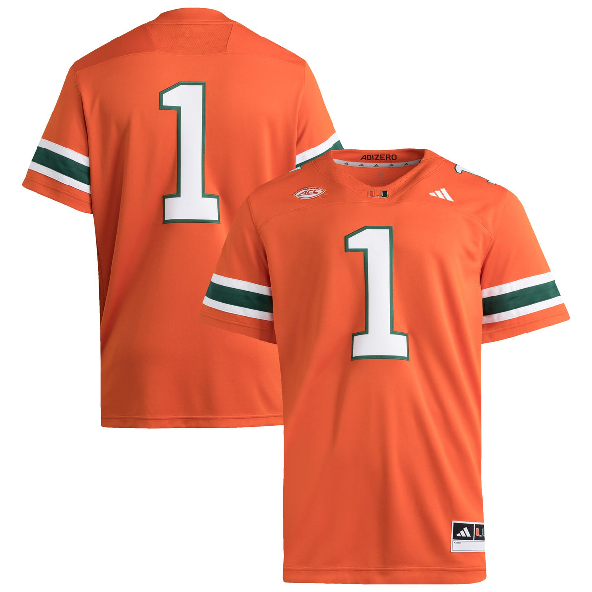 #1 Miami Hurricanes Premier Jersey - Orange