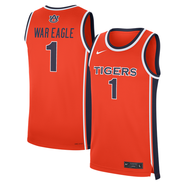 Nike Orange Auburn Tigers #1 Alternate War Eagle Replica Basketball Jersey