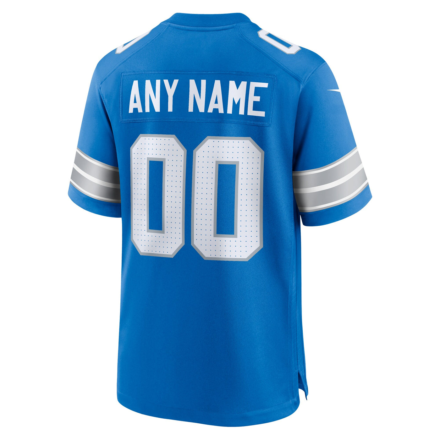 Detroit Lions Nike Blue Custom Game Jersey