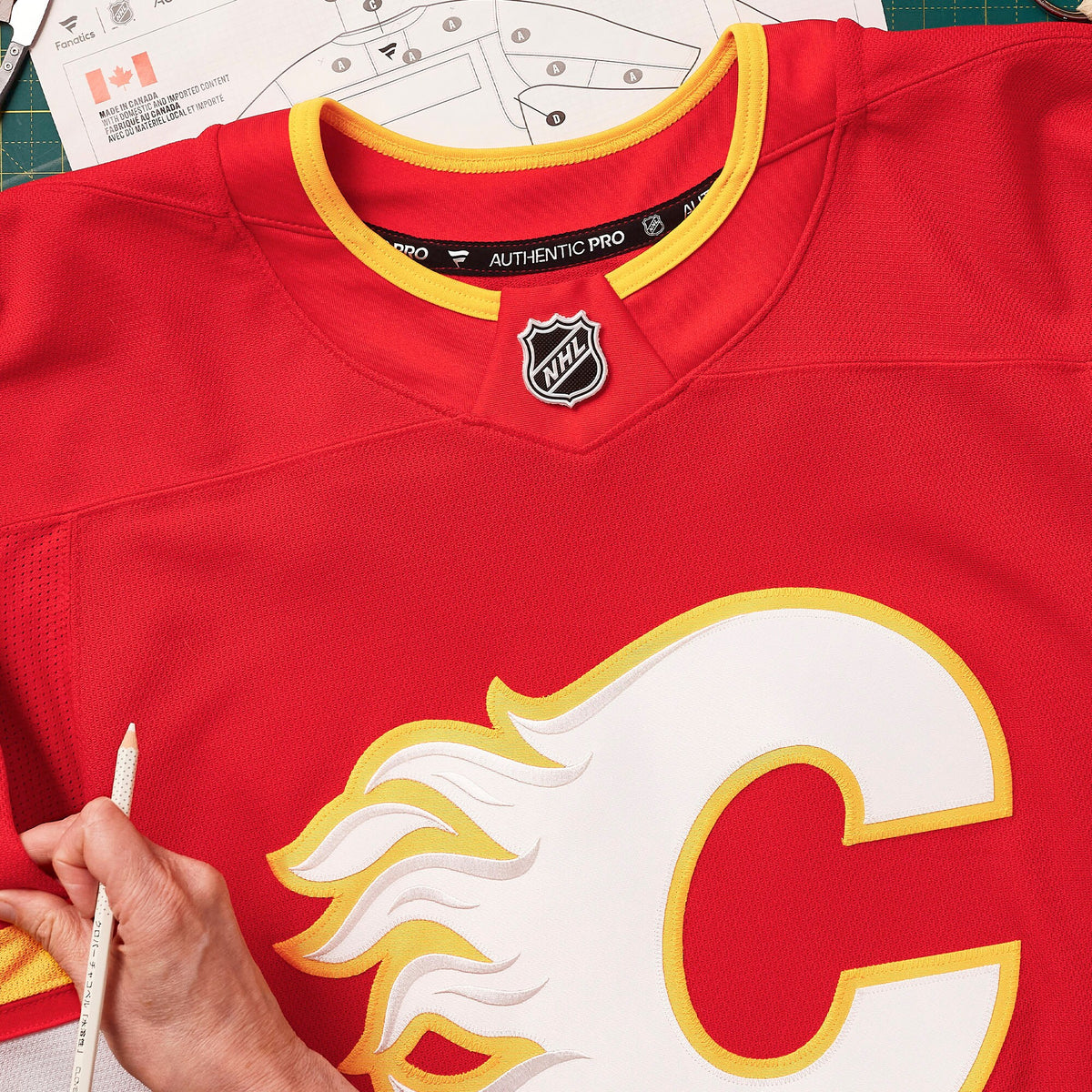 Calgary Flames Fanatics Red Home Authentic Pro Custom Jersey