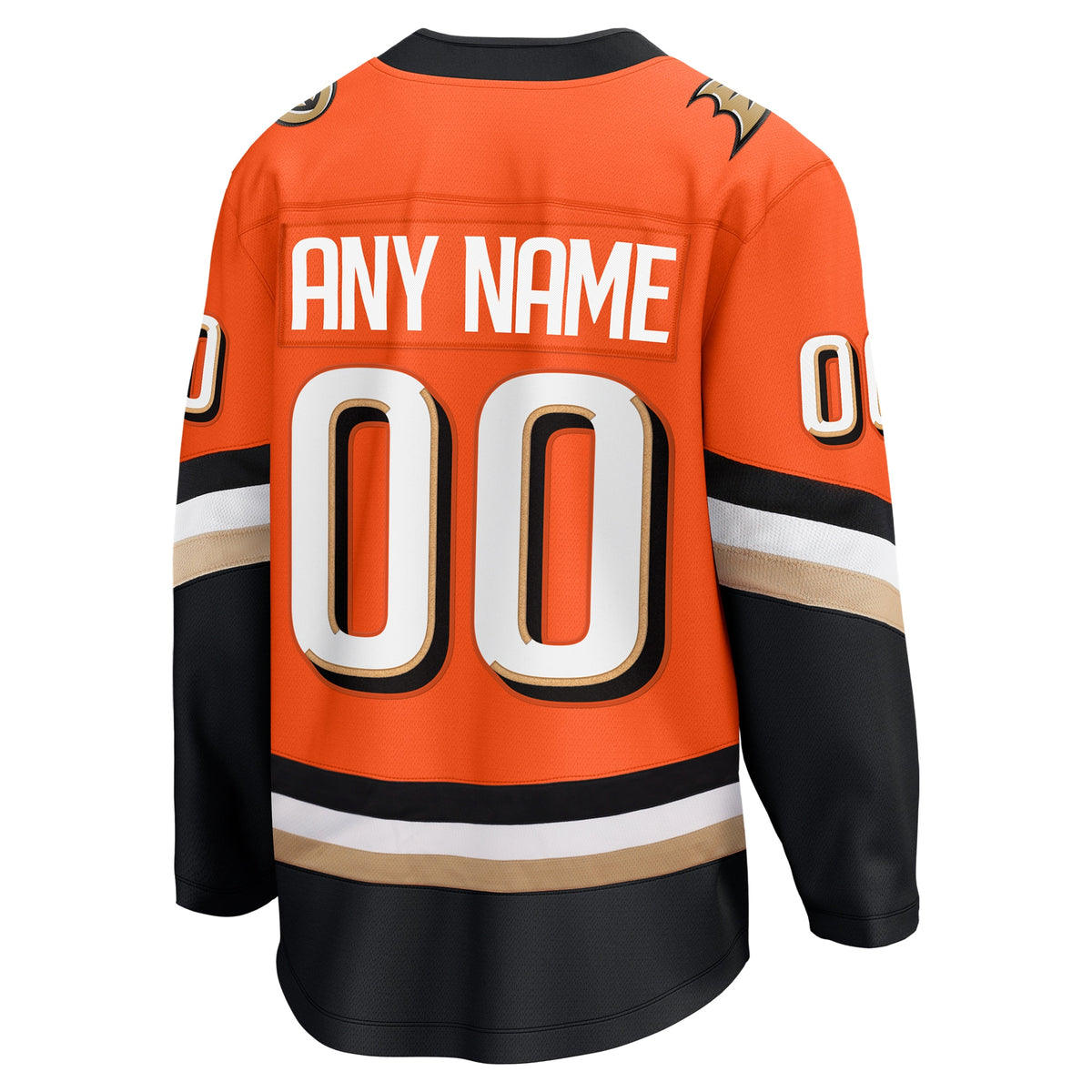 Anaheim Ducks Fanatics Orange Home Breakaway Custom Jersey