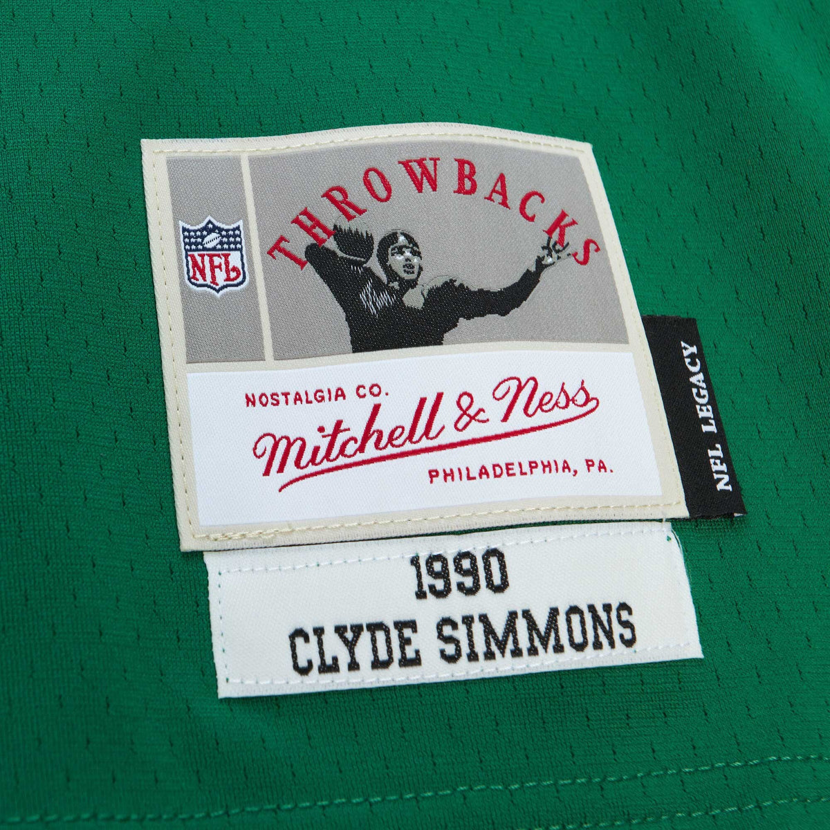 Philadelphia Eagles Clyde Simmons Mitchell & Ness Kelly Green Legacy Replica Jersey