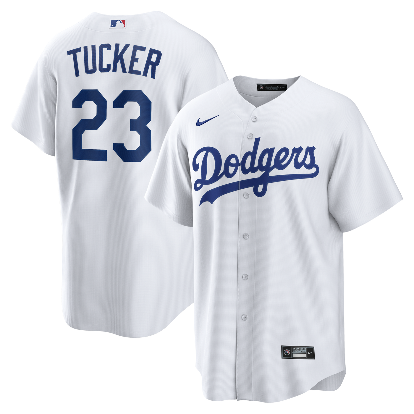 Los Angeles Dodgers Kyle Tucker Nike White Home Replica Jersey
