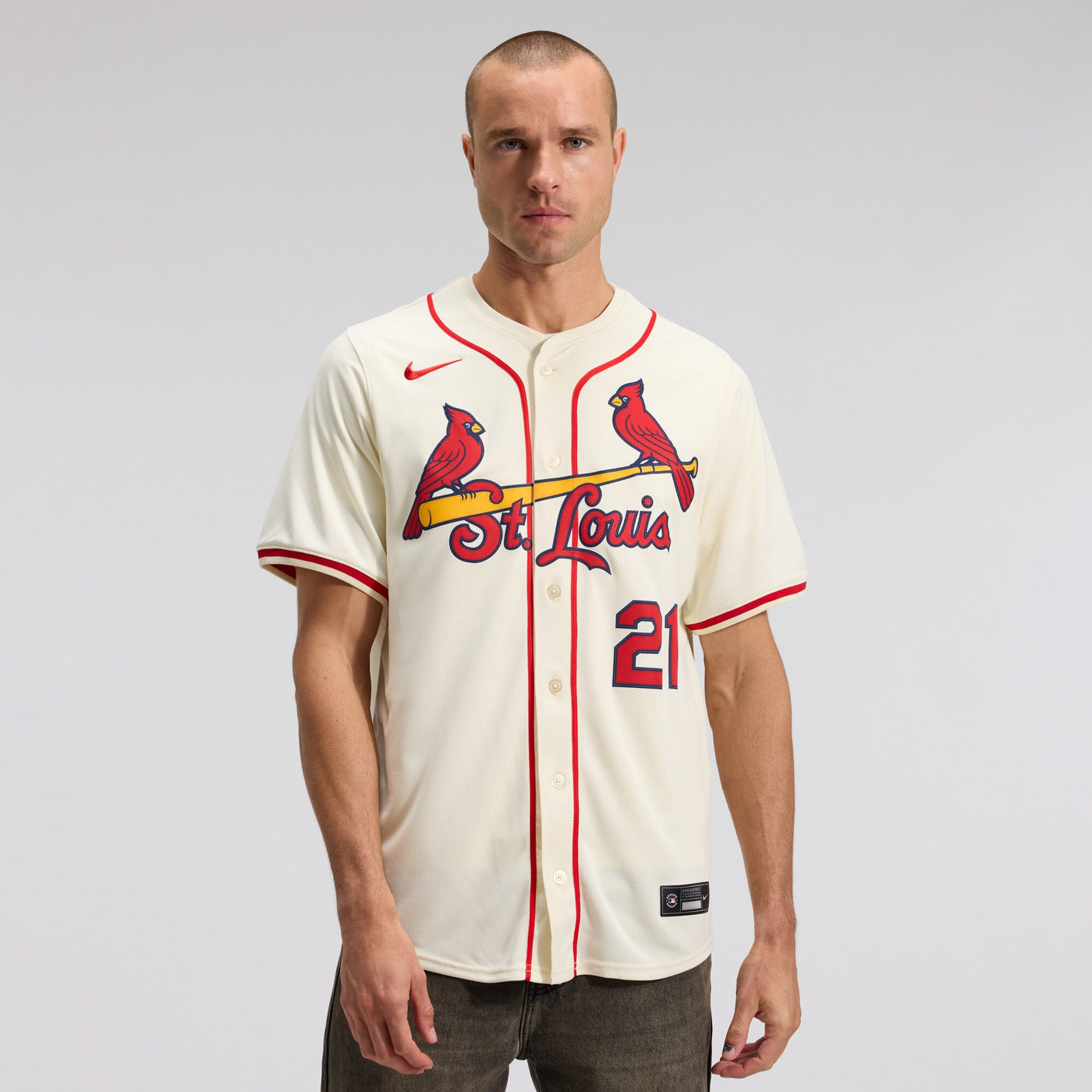 St. Louis Cardinals Lars Nootbaar Nike Cream Alternate 2 Limited Jersey