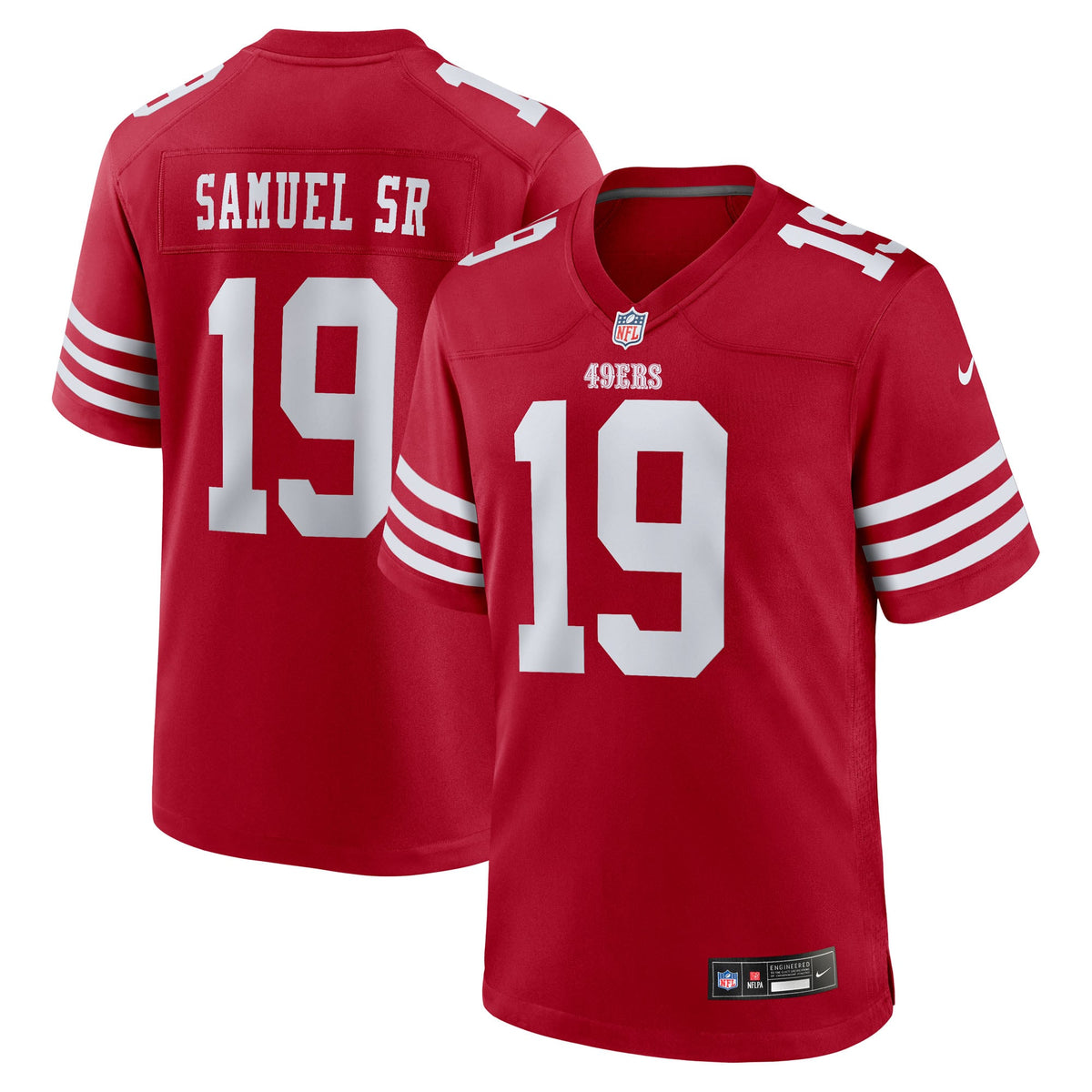 San Francisco 49ers Deebo Samuel Sr Nike Scarlet Team Game Jersey
