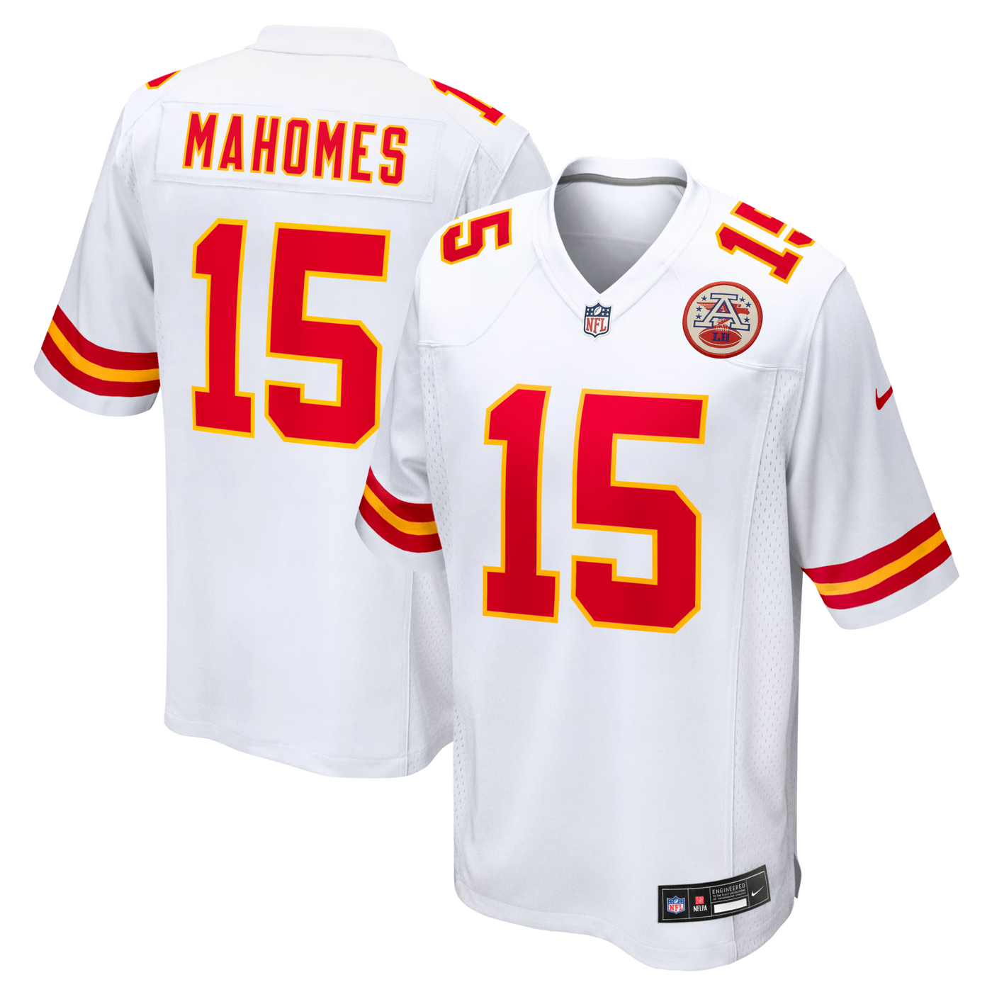 Kansas City Chiefs Patrick Mahomes Nike White Game Jersey