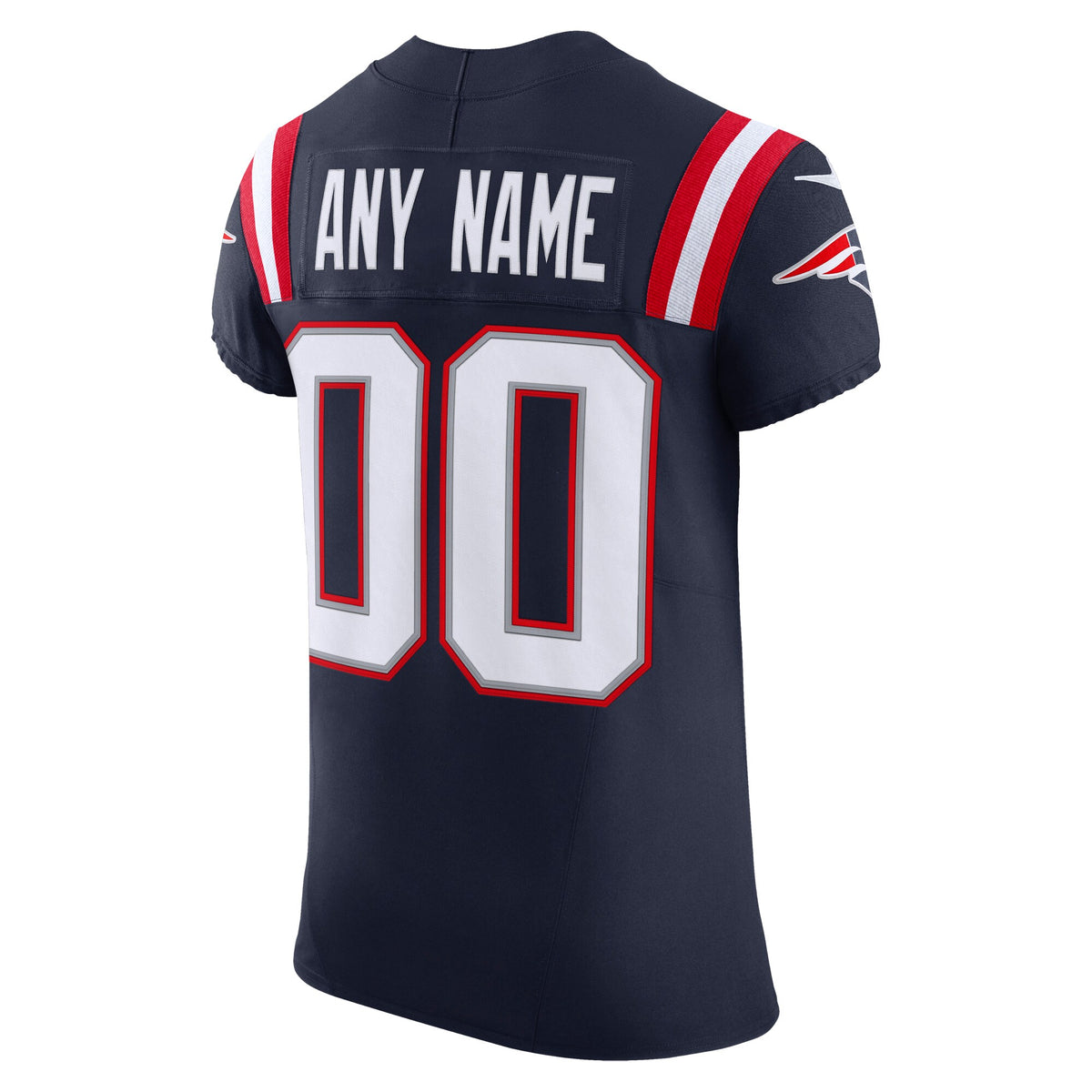 New England Patriots Navy Vapor F.U.S.E. Elite Custom Jersey