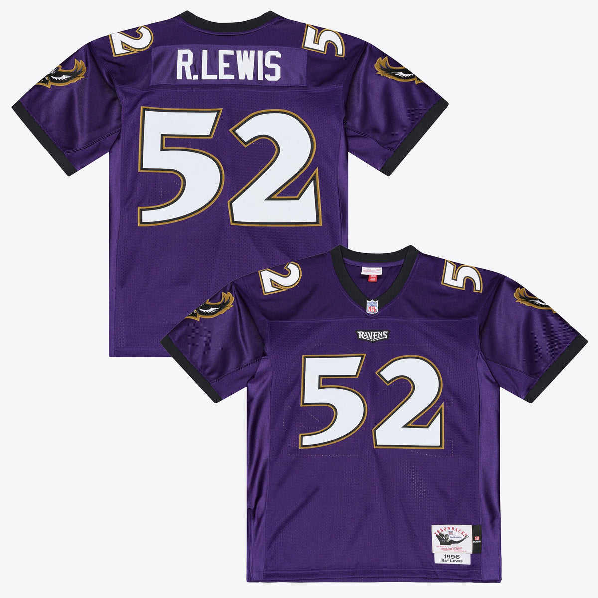 Baltimore Ravens Ray Lewis Mitchell & Ness Purple 1996 Authentic Throwback Jersey