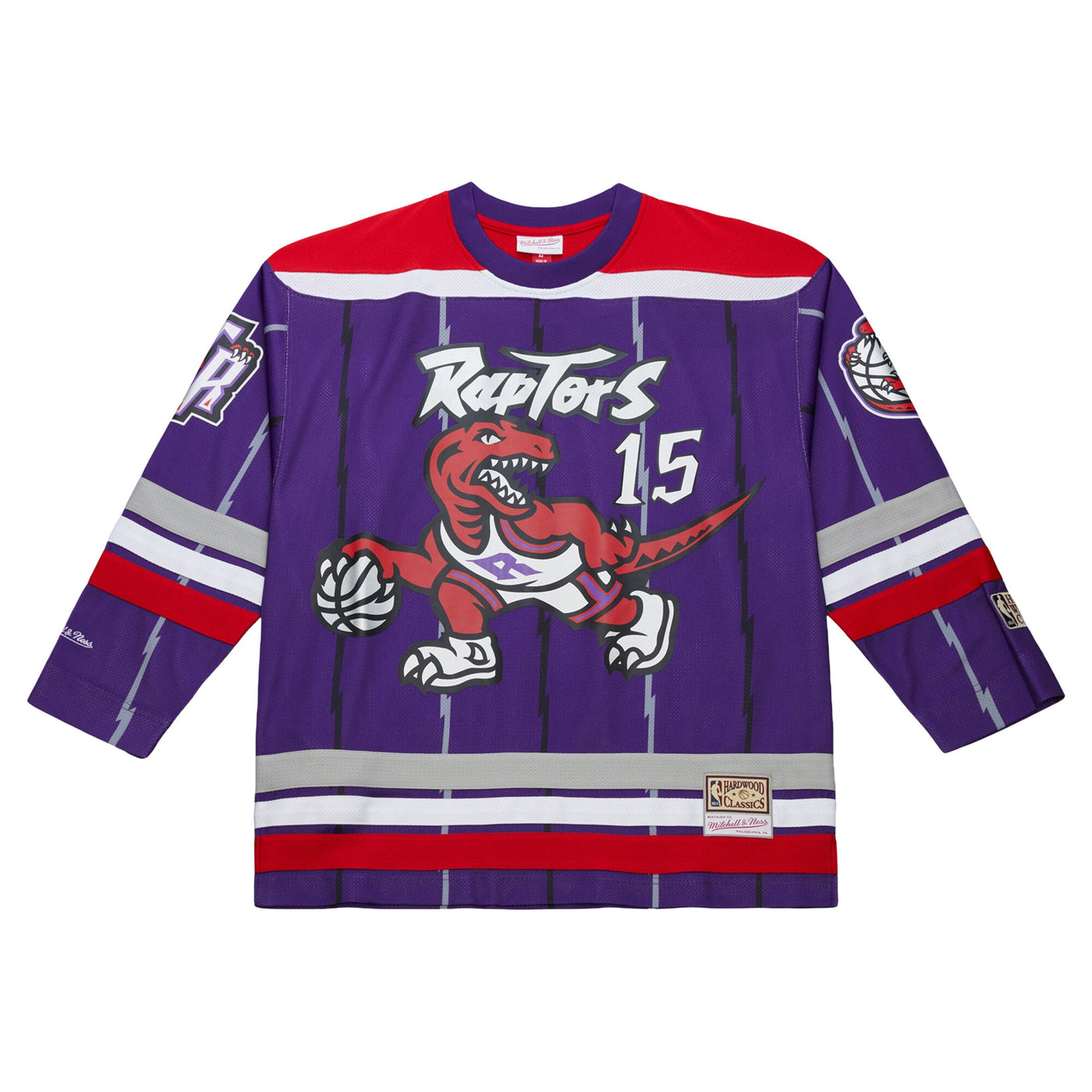 Mitchell & Ness Vince Carter Purple Toronto Raptors Maxxed Out Fashion Hockey Jersey