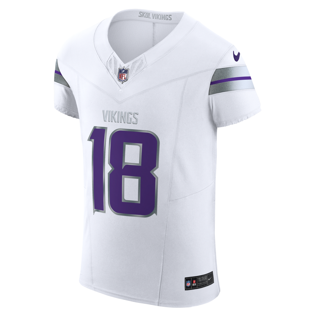 Minnesota Vikings Justin Jefferson White Alternate Vapor F.U.S.E. Elite Player Jersey