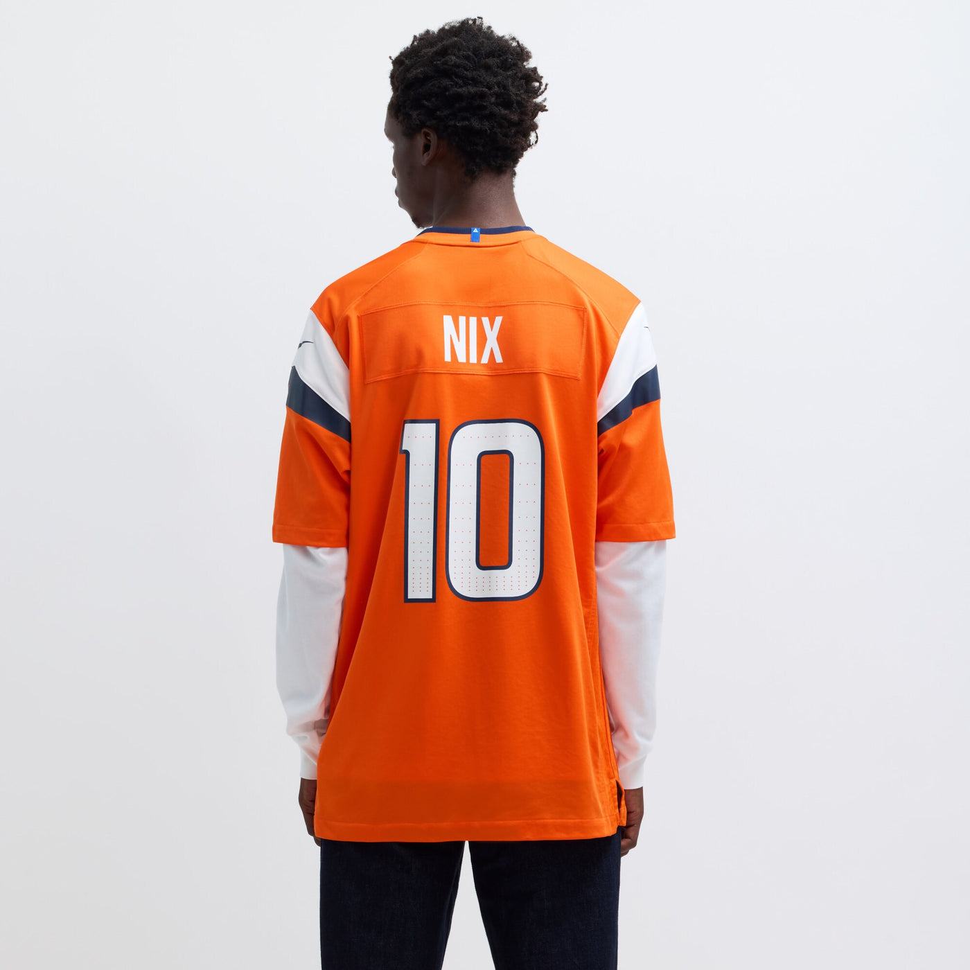 Denver Broncos Bo Nix Nike Orange Player Game Jersey
