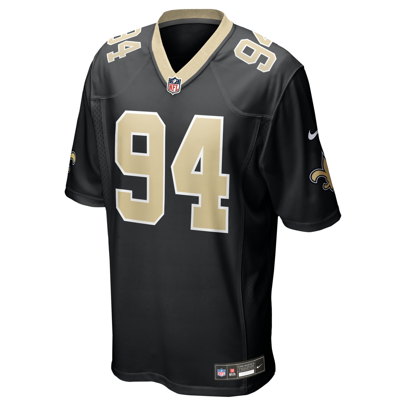 New Orleans Saints Cameron Jordan Nike Black Game Jersey