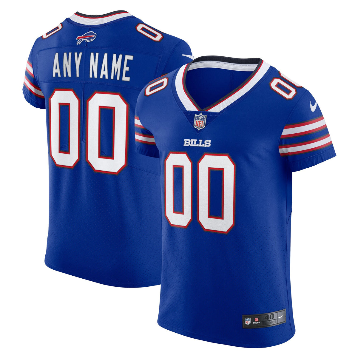 Buffalo Bills Royal Vapor Elite Custom Jersey