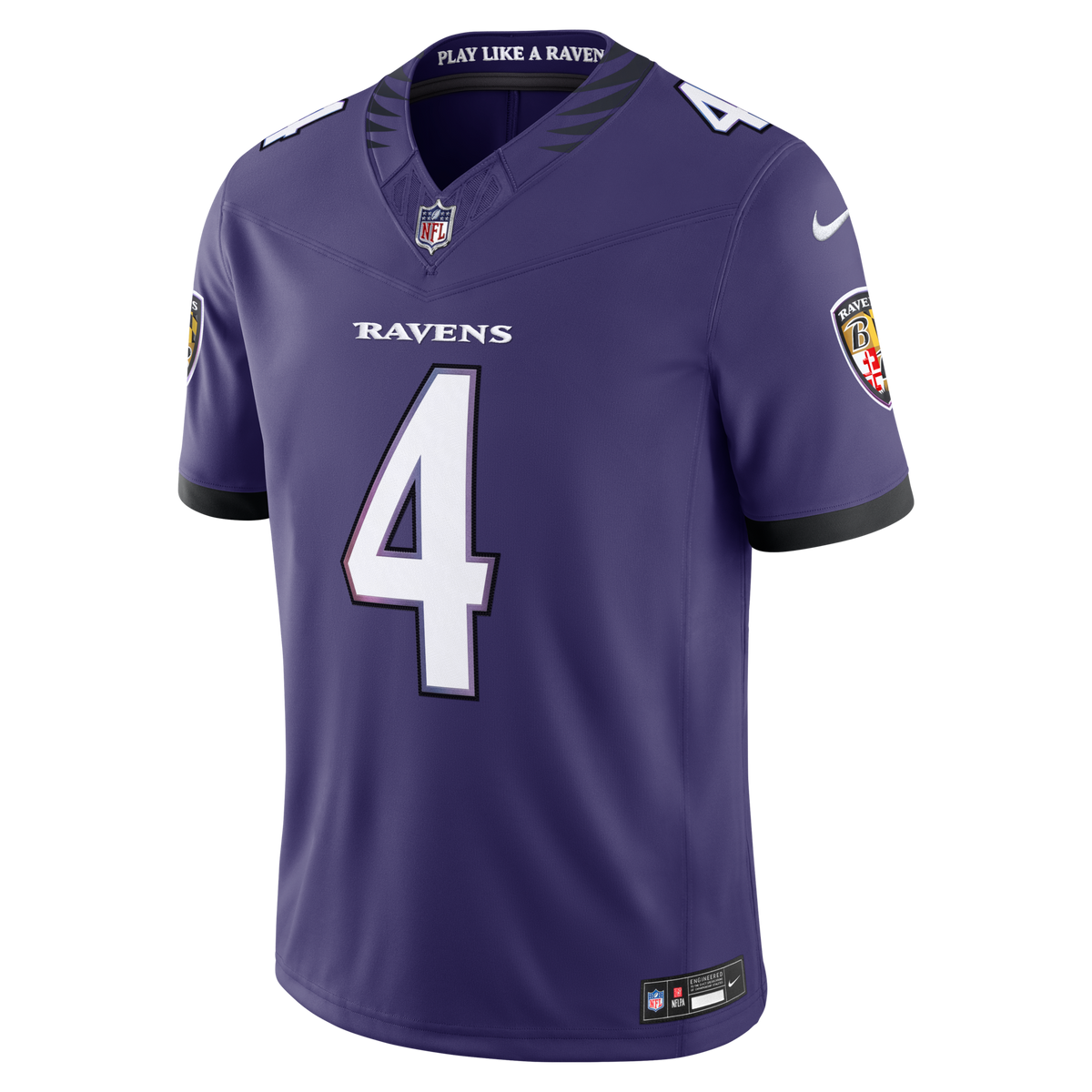 Baltimore Ravens Zay Flowers Purple Team Vapor F.U.S.E. Stitched Limited Jersey