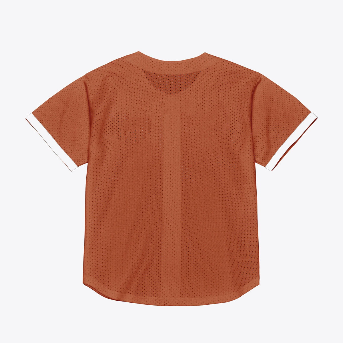 Texas Longhorns Mitchell & Ness Mesh Button-Up Batting Practice Baseball Jersey - Texas Orange