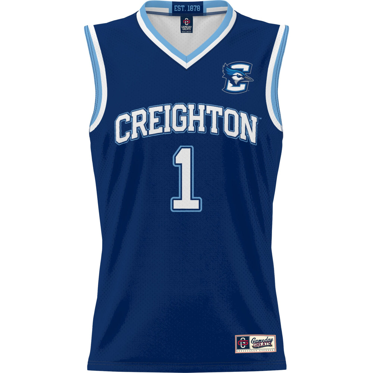 #1 Creighton Bluejays GameDay Greats Lightweight Basketball Jersey - Blue