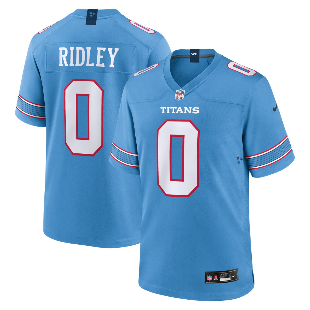 Tennessee Titans Calvin Ridley Light Blue Game Jersey