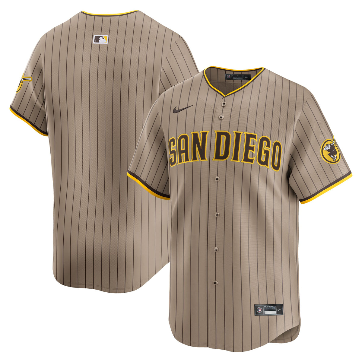 San Diego Padres Khaki Alternate Limited Jersey
