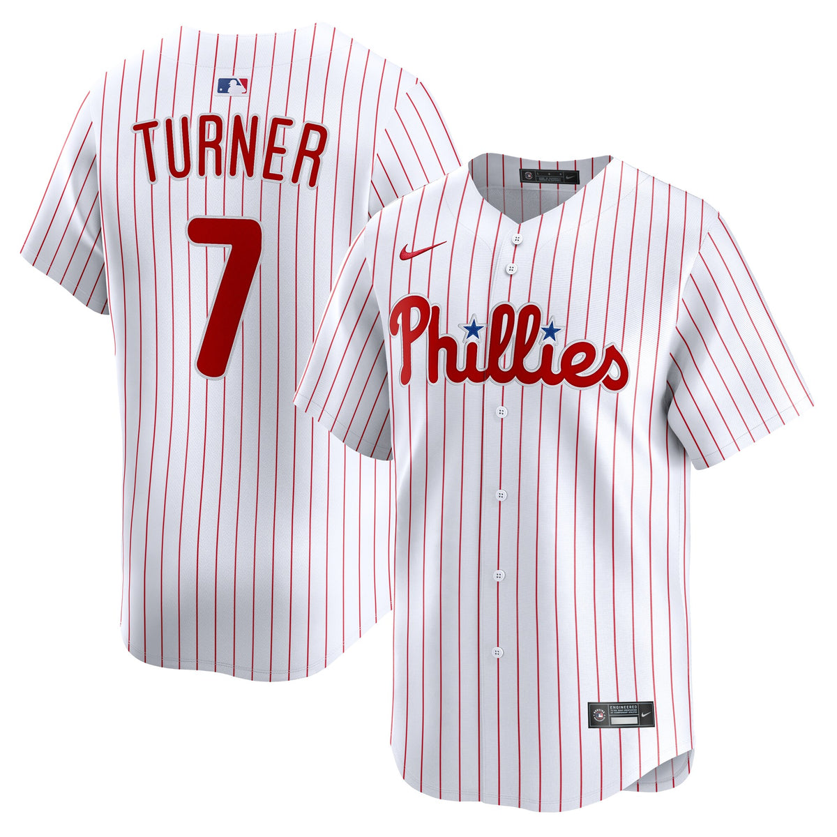 Philadelphia Phillies Trea Turner White Home Limited Player Jersey