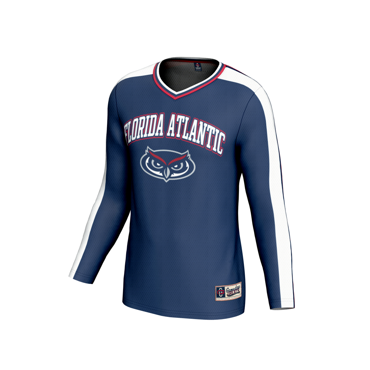 #1 Florida Atlantic Owls GameDay Greats Lightweight Collegiate Volleyball Fashion Jersey - Navy
