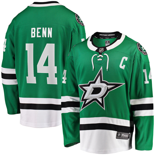 Dallas Stars Jamie Benn Fanatics Kelly Green Captain Patch Home Breakaway Jersey