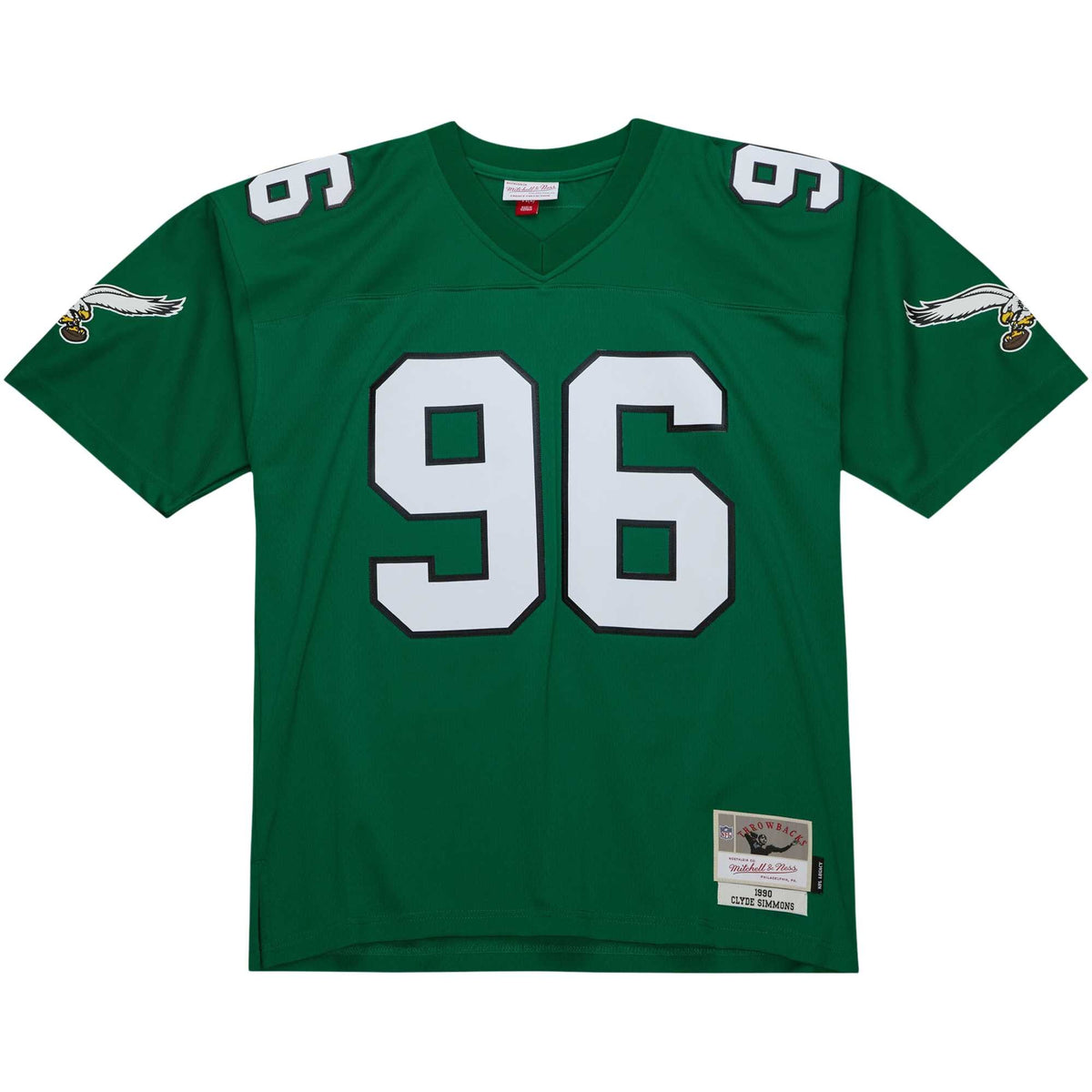 Philadelphia Eagles Clyde Simmons Mitchell & Ness Kelly Green Legacy Replica Jersey
