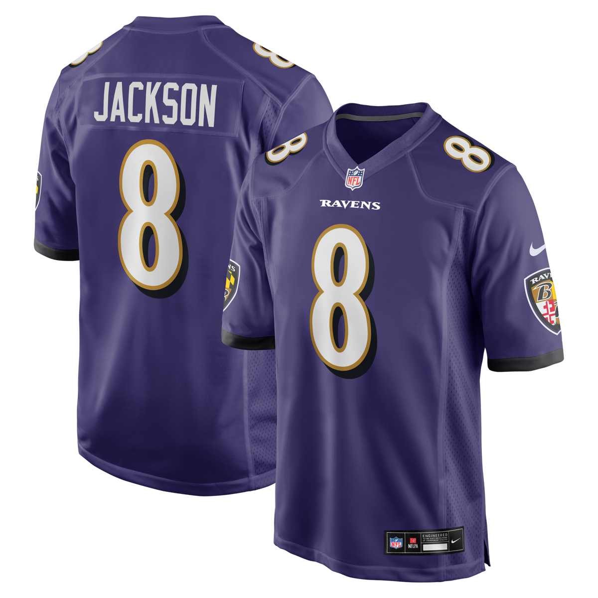 Baltimore Ravens Lamar Jackson Purple Game Jersey
