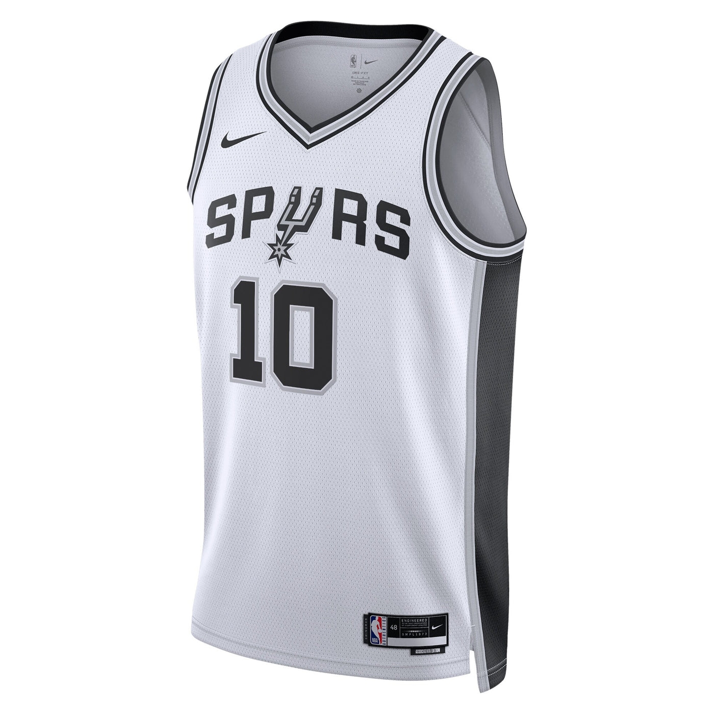 San Antonio Spurs Nike Association Edition Swingman Jersey - White - Jeremy Sochan