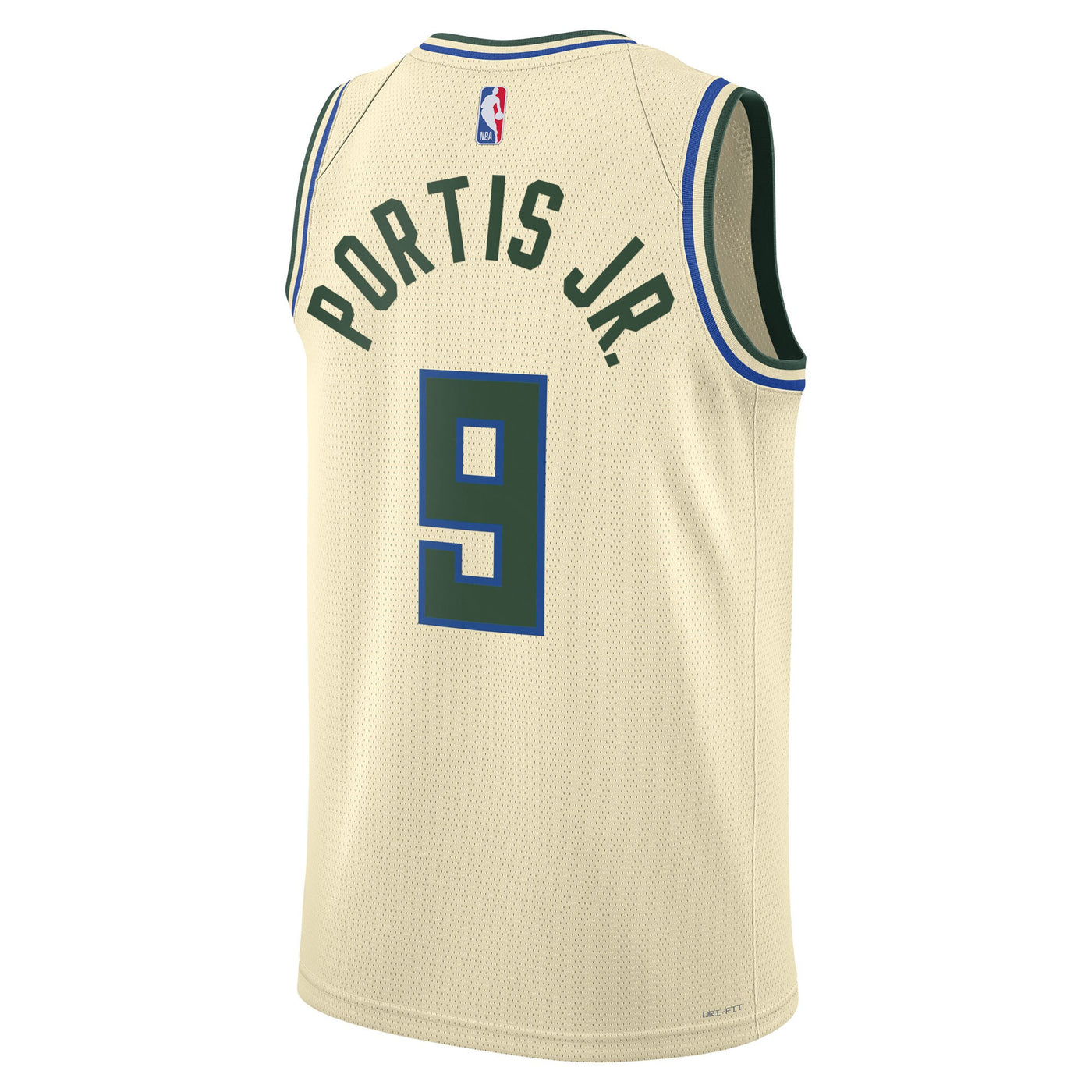Milwaukee Bucks Nike 2025/26 City Edition Swingman Jersey - Cream - Bobby Portis