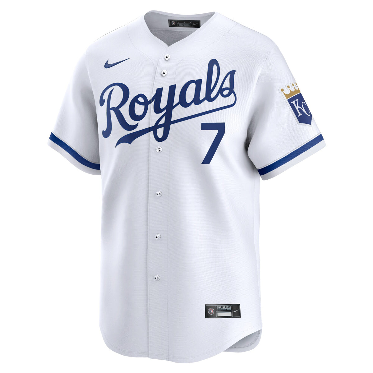 Kansas City Royals Bobby Witt Jr. White Home Limited Player Jersey