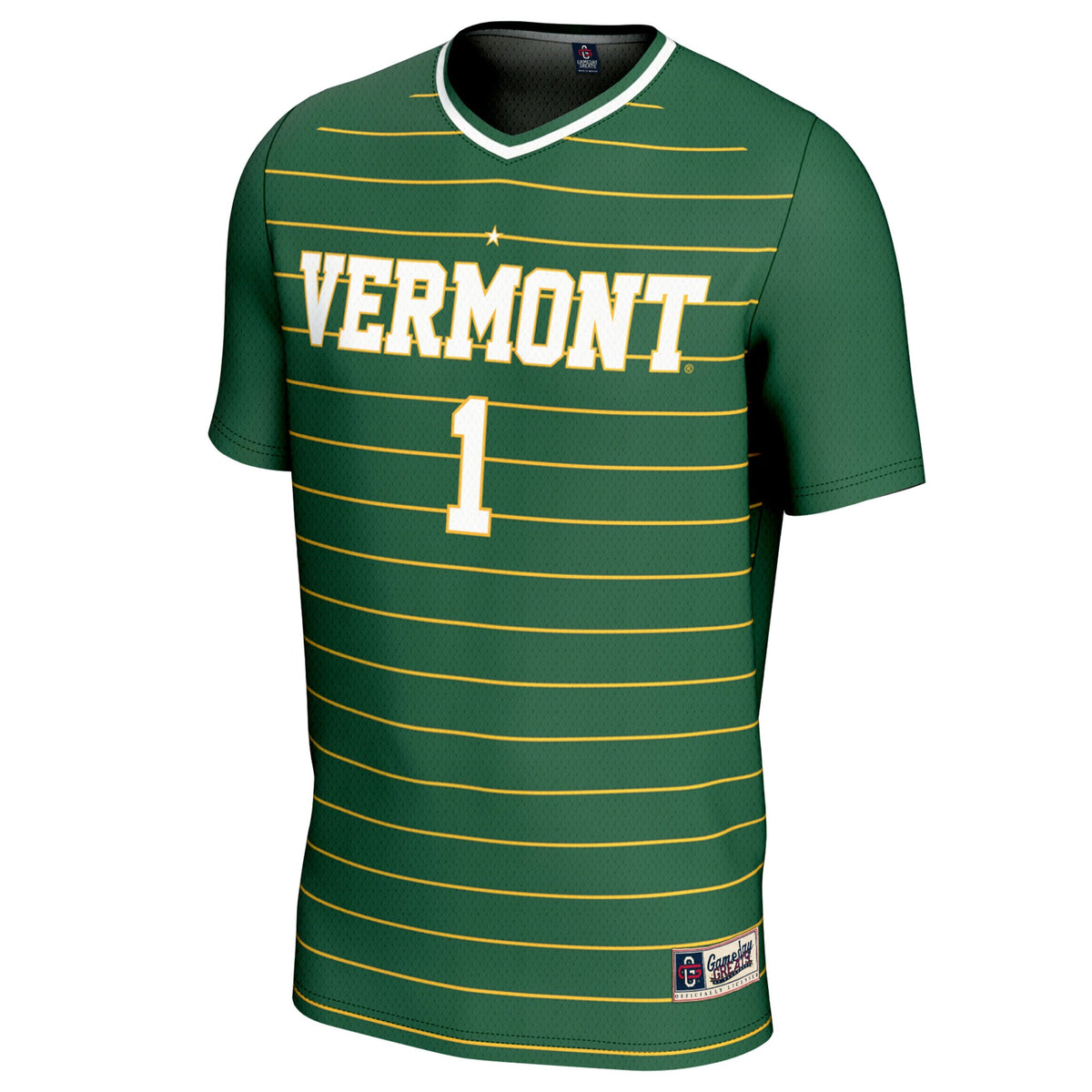 #1 Vermont Catamounts GameDay Greats 2024 NCAA Soccer National Champions One-Star Lightweight Fashion Jersey - Green
