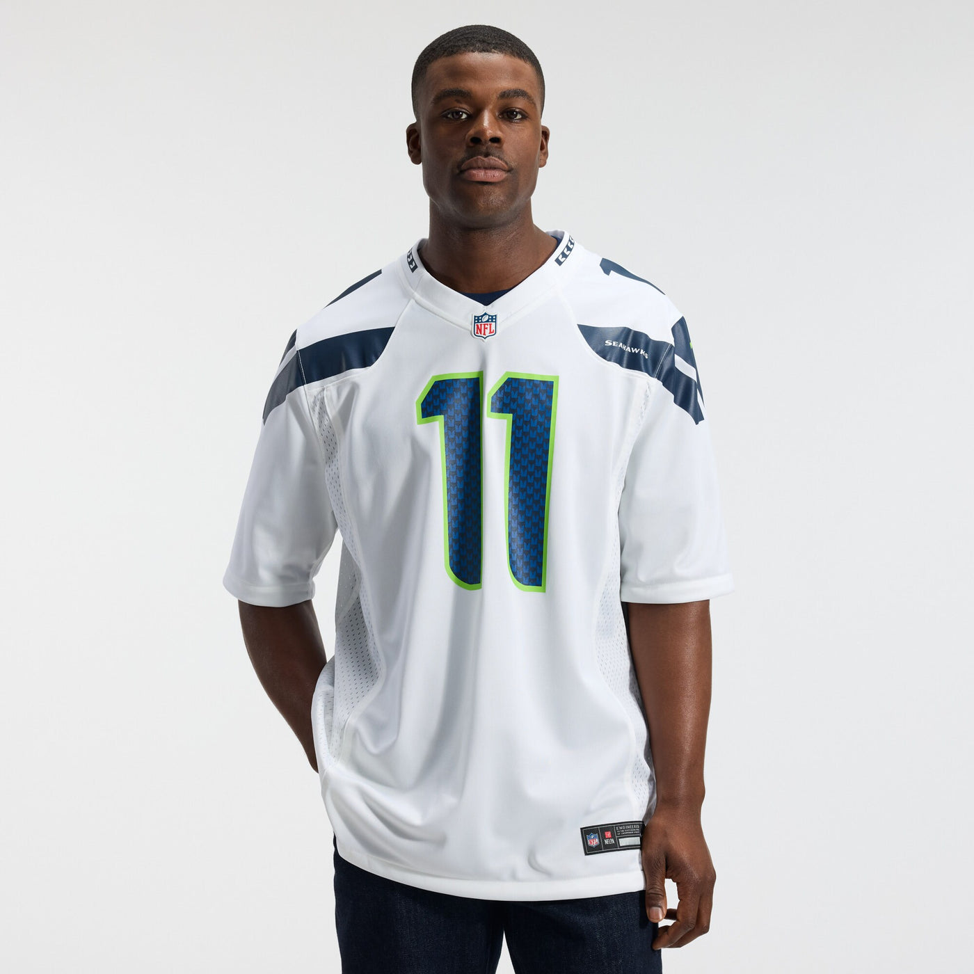 Seattle Seahawks Jaxon Smith-Njigba Nike White Game Jersey