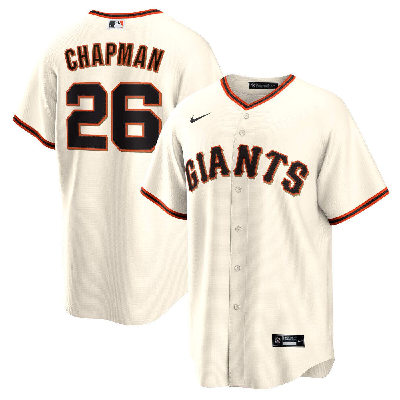 San Francisco Giants Matt Chapman Nike Cream Home Replica Jersey