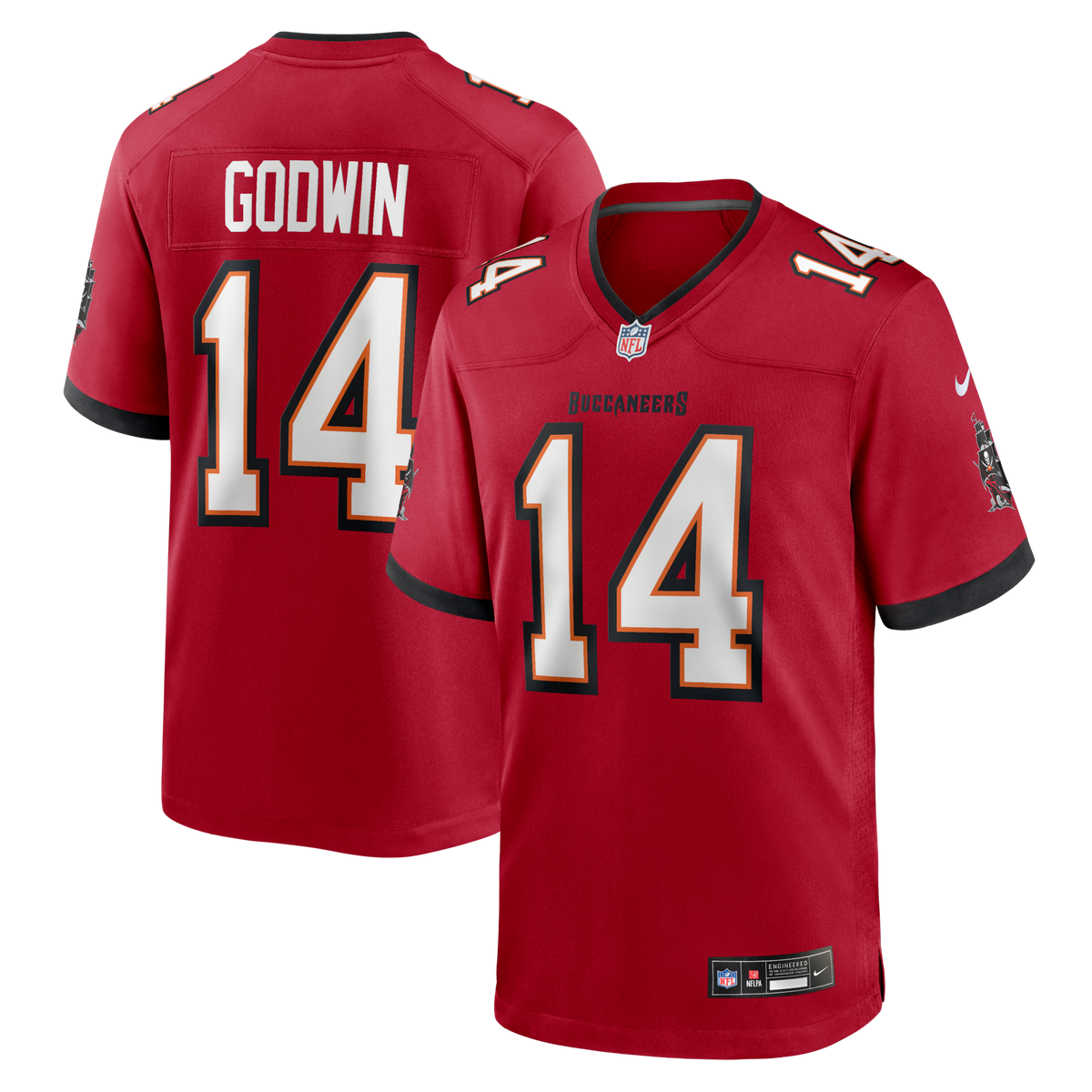 Tampa Bay Buccaneers Chris Godwin Red Game Player Jersey
