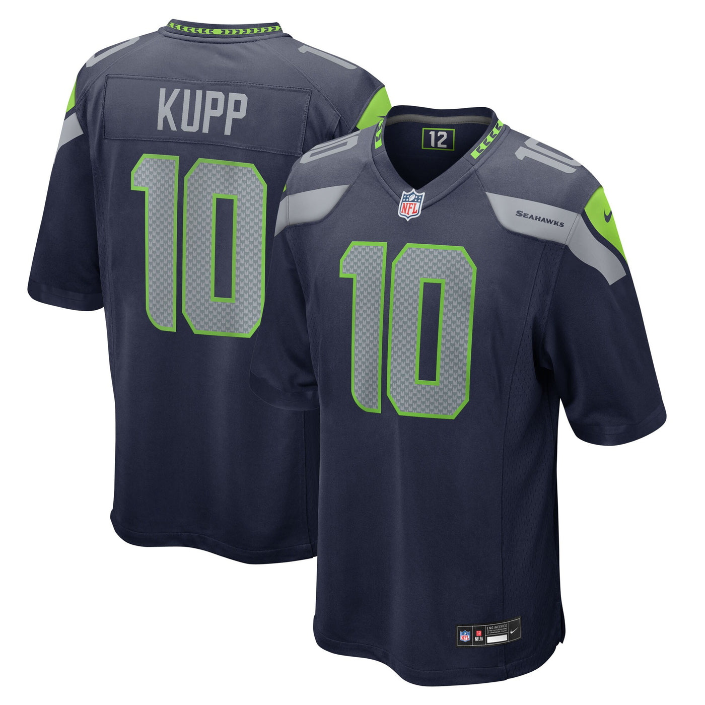 Seattle Seahawks Cooper Kupp Nike College Navy Team Game Jersey
