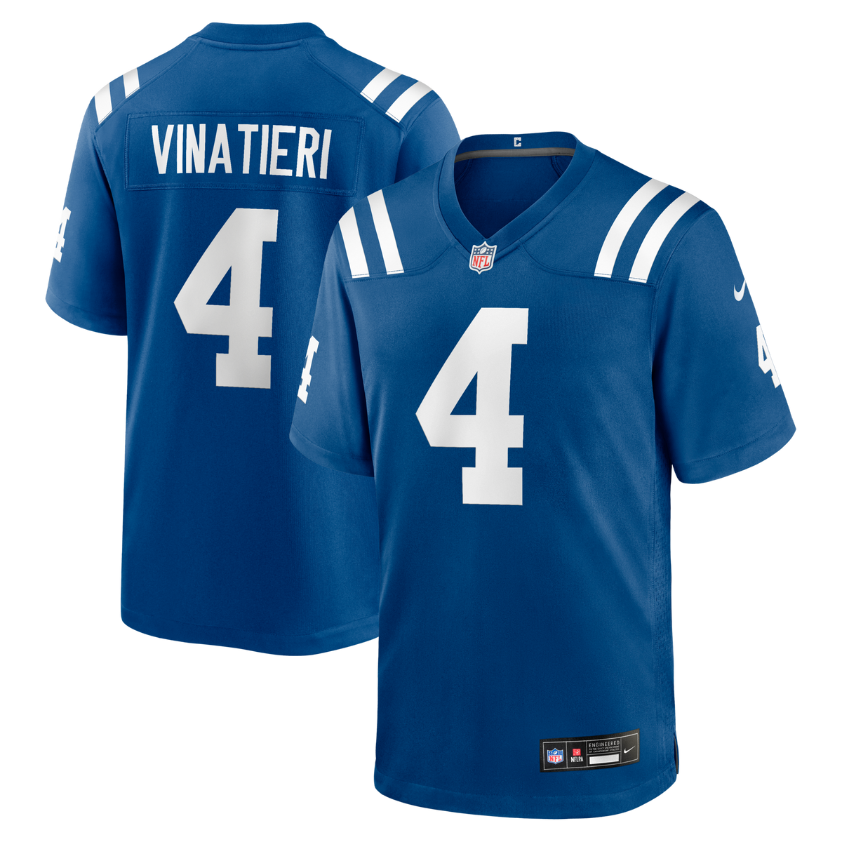 Indianapolis Colts Adam Vinatieri Royal Team Retired Game Jersey