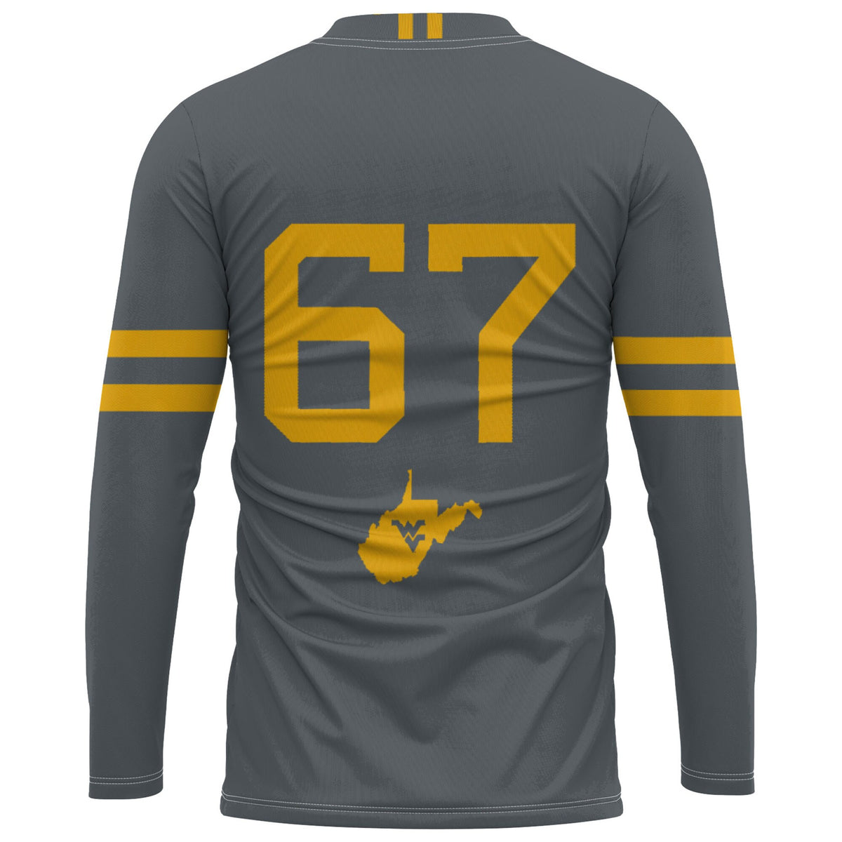 #1 West Virginia Mountaineers GameDay Greats Lightweight Volleyball Jersey - Gray