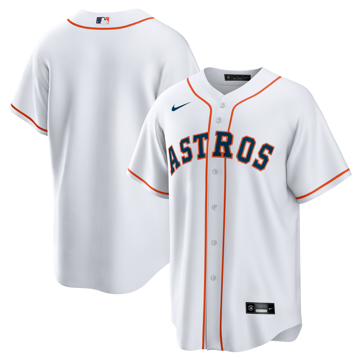 Houston Astros White Home Big & Tall Replica Jersey