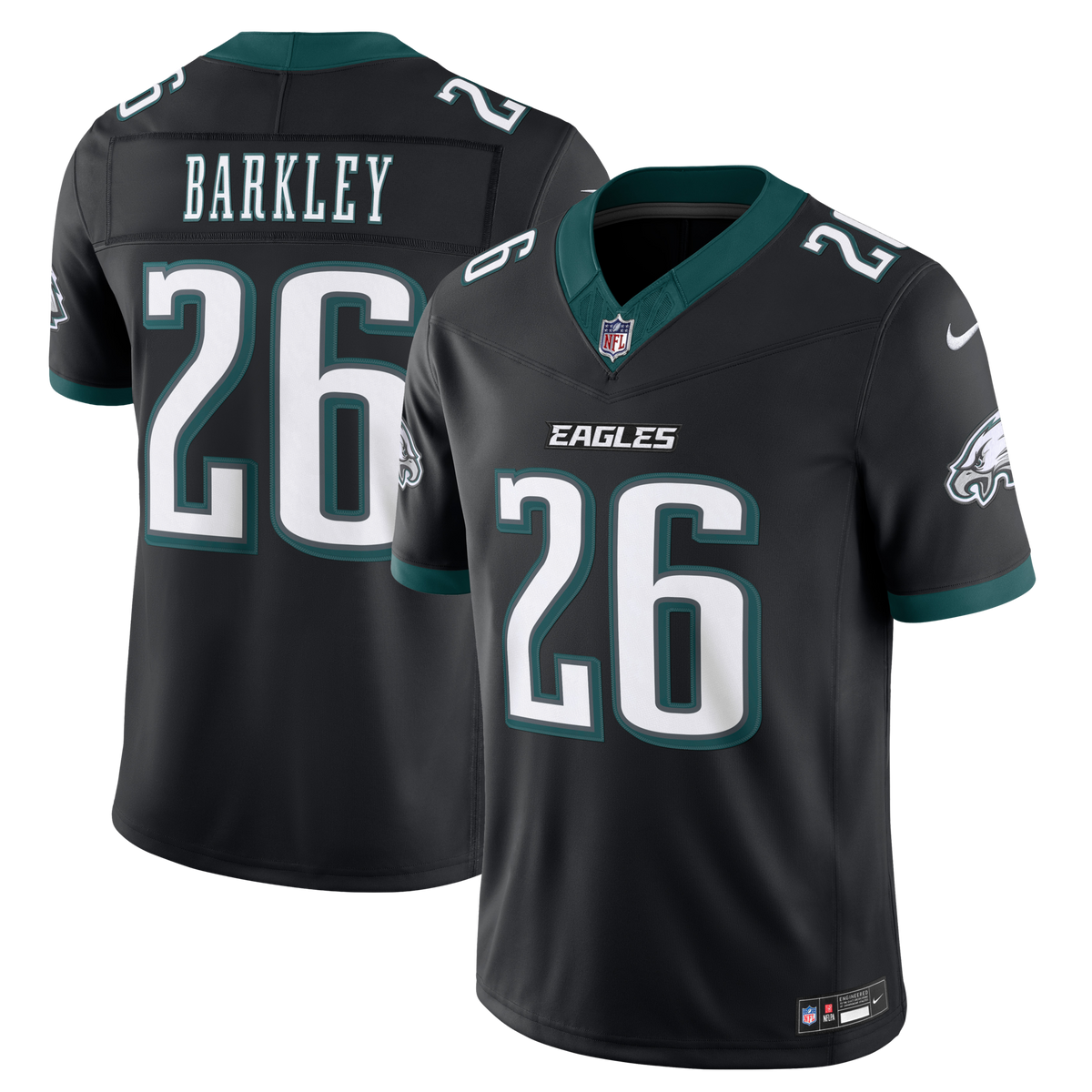 Philadelphia Eagles Saquon Barkley Black Alternate Vapor F.U.S.E. Stitched Limited Jersey