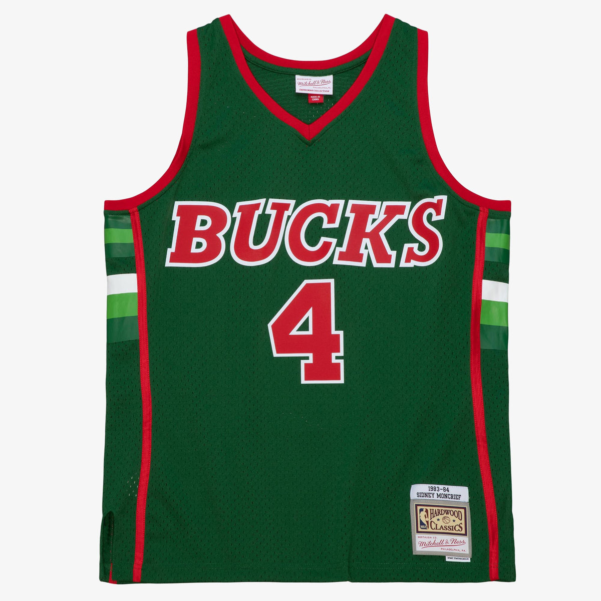 Milwaukee Bucks Mitchell & Ness Sidney Moncrief 1983 Dark Authentic Jersey - Burgundy/Green