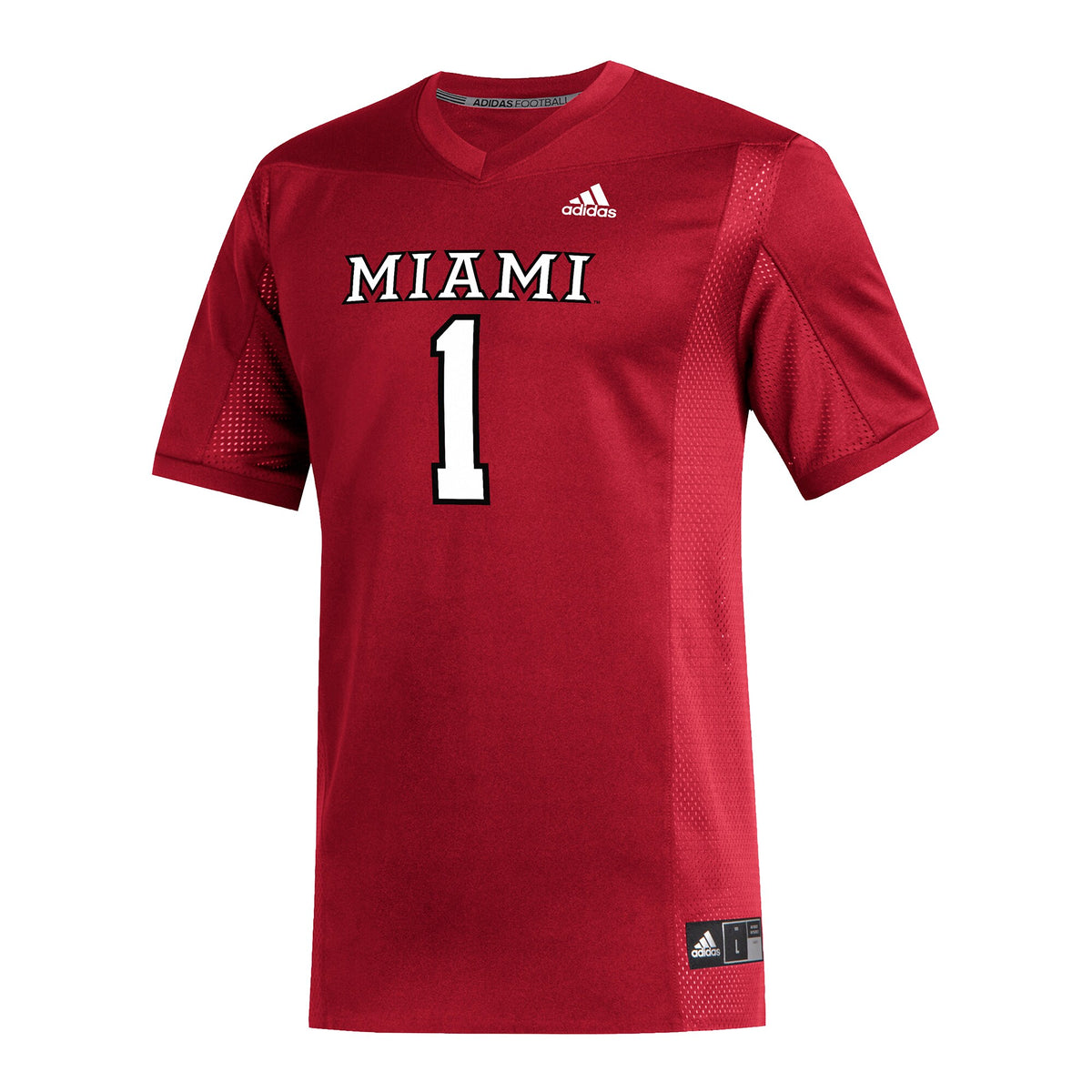 #1 Miami University RedHawks Replica Football Jersey - Red