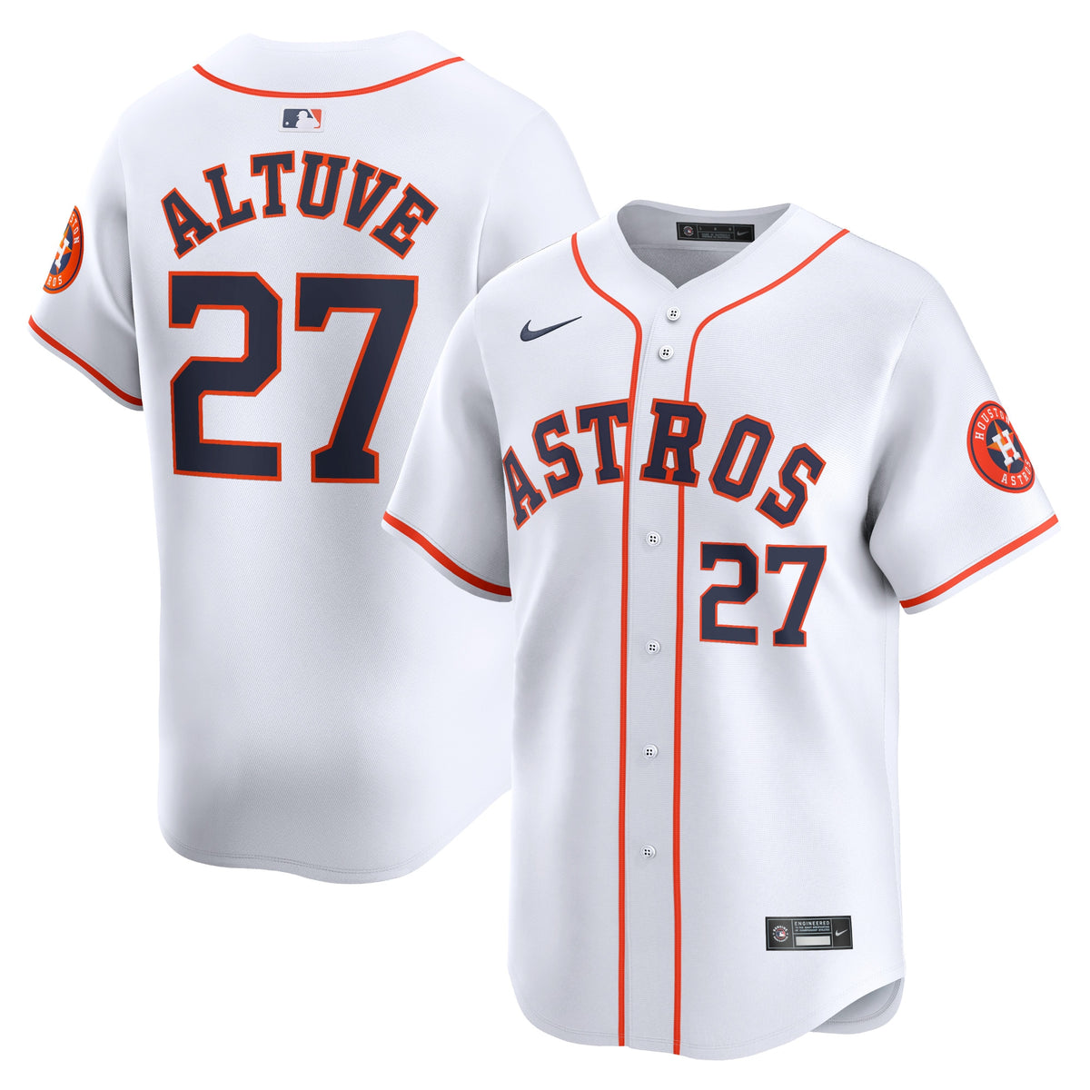 Houston Astros Jose Altuve White Home Limited Player Jersey