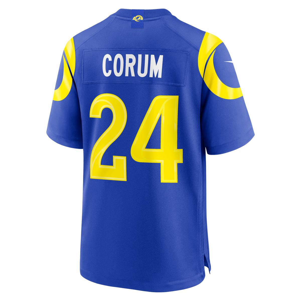 Los Angeles Rams Blake Corum Royal Game Jersey